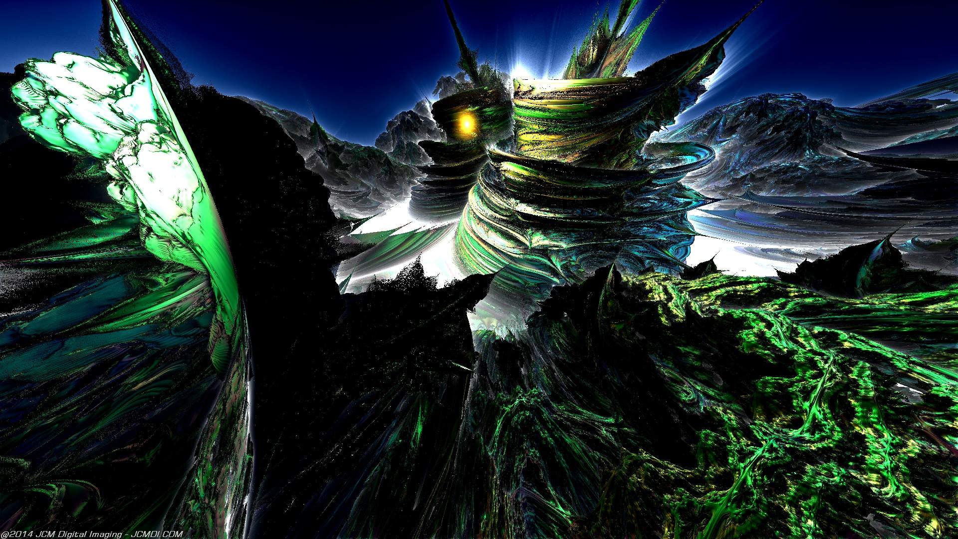 Fractal Asteroid Animation still image (JCMDI.COM)